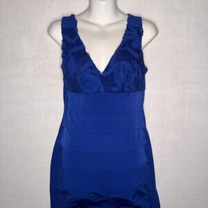 Vintage Royal Blue Enfocus Studio Cocktail Dress